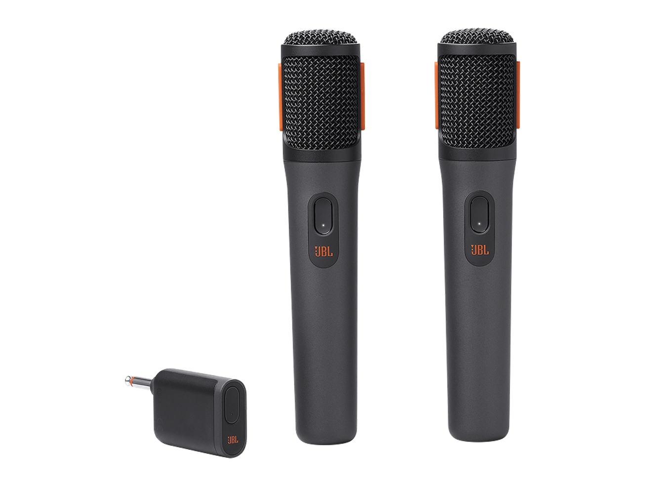 Two JBL PartyBox Wireless Mics.