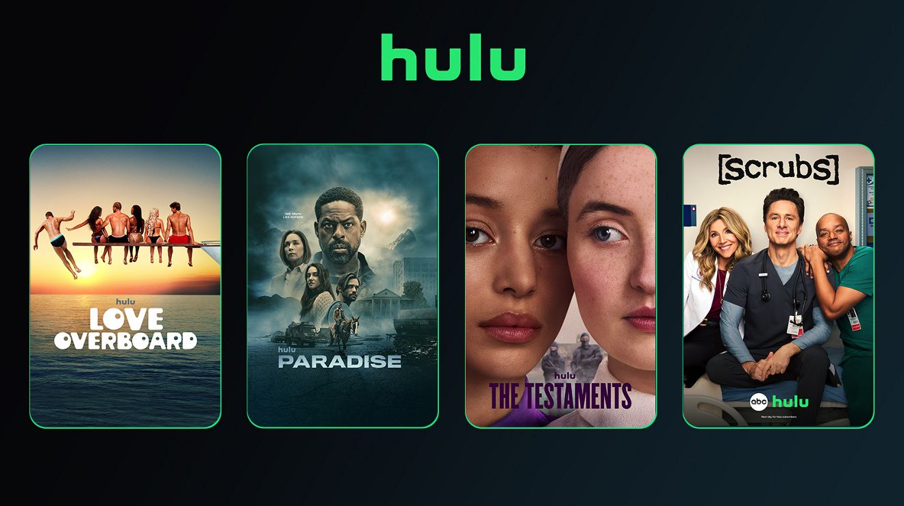 Hulu. Love Overboard. Hulu. Paradise. Hulu. The Testaments. Scrubs. ABC. Hulu. Next day for Hulu subscribers.  