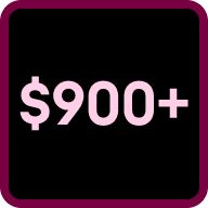 Over 900 dollars