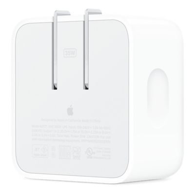 Apple 35W Dual USB-C Compact Power Adapter - White