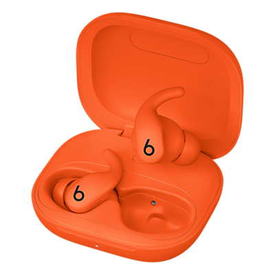 Beats Powerbeats Fit - Spark Orange, left view, left view-slide-3