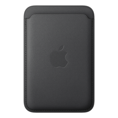 Apple FineWoven Wallet with MagSafe for iPhone - Black, front view, front view-slide-0