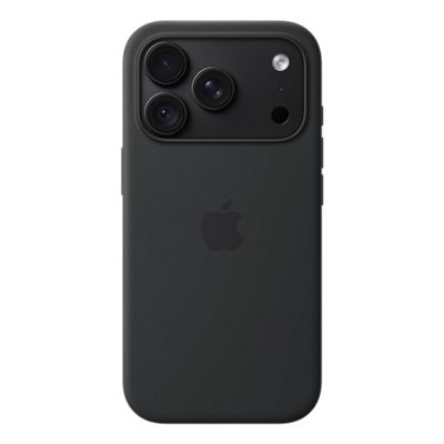 Apple Silicone Case with MagSafe for iPhone 18 Pro - Black, back view, back view-slide-2