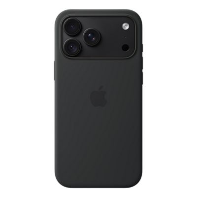 Apple Silicone Case with MagSafe for iPhone 18 Pro Max - Black, front view, front view-slide-0