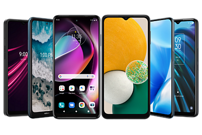 Six free 5G phones from brands including Motorola and Samsung.
