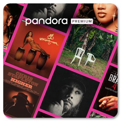 Graphic displaying a collage of music album covers featuring various artists.