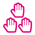 Celebratory hands icon