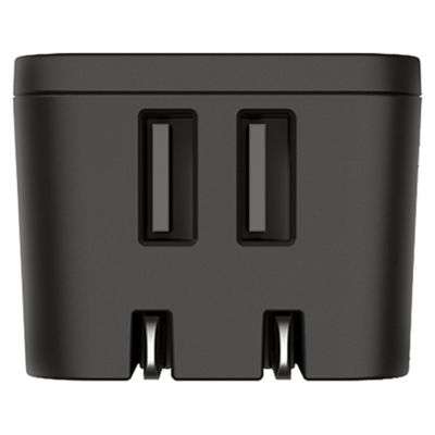 GoTo Dual USB A Wall Charger - Black