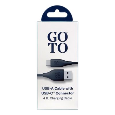 GoTo™ USB C to A Cable 4 ft - Black R2