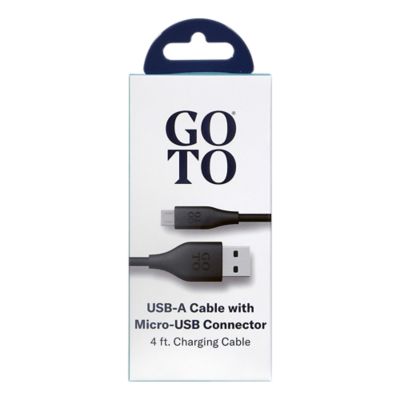GoTo™ Micro to USB A Cable 4 ft - Black R2
