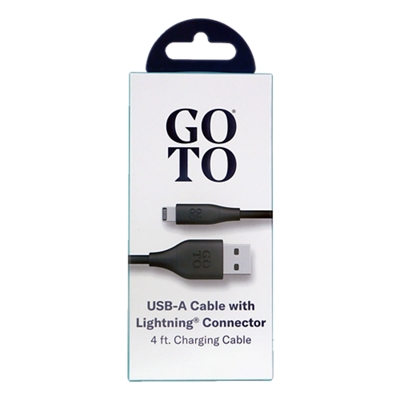 GoTo-GoTo Lightning to USB A Cable, 4 ft-slide-0