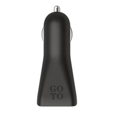 Cargador para autos GoTo™ con dos USB A y USB C - Negro R2