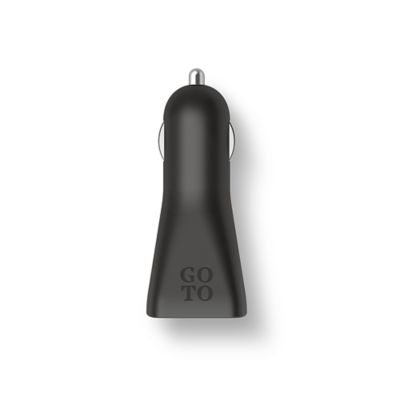 Cargador para autos GoTo™ con dos USB A - Negro R2