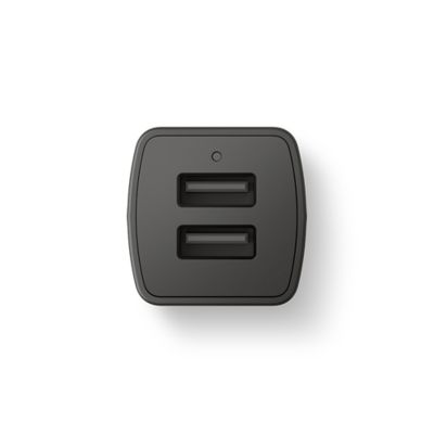 GoTo™ Dual USB A Car Charger - Black R2