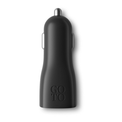 GoTo™ Dual USB-A and USB-C 32W Car Charger - Black