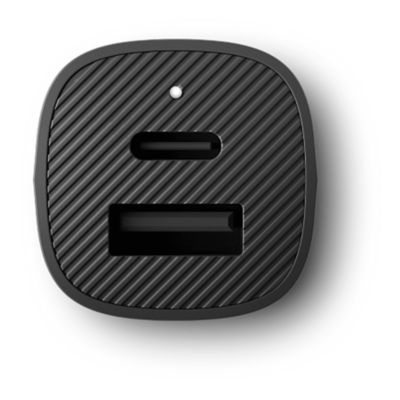 GoTo™ Dual USB-A and USB-C 32W Car Charger - Black