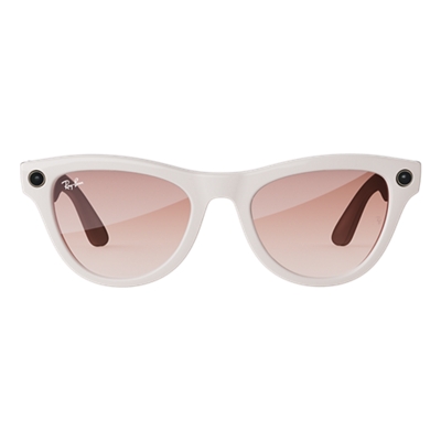 Meta-Ray-Ban Meta Smart Glasses Skyler Cinnamon Pink Lens-slide-0