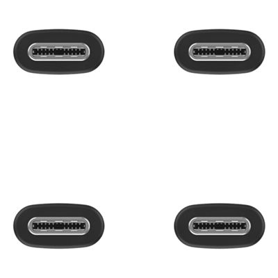 GoTo™ 2-Pack USB-C to USB-C Cable 6 ft - Black, left view, left view-slide-3