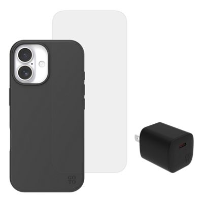 GoTo® 3-in-1 Bundle SAVE 30 Percent for Apple iPhone 17 - Black, front view, front view-slide-0