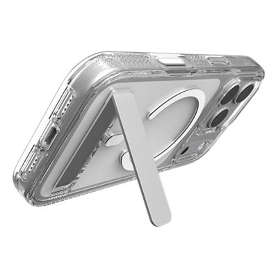 ZAGG Crystal Palace Snap w/ Kickstand Case for iPhone 18 Pro/17 Pro - Clear, back view, back view-slide-2