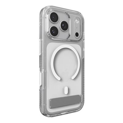 ZAGG Crystal Palace Snap w/ Kickstand Case for iPhone 18 Pro/17 Pro - Clear, left view, left view-slide-3