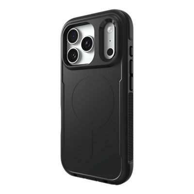 ZAGG Teton Case w/ Kickstand Holster for Apple iPhone 18 Pro/17 Pro - Black, left view, left view-slide-3