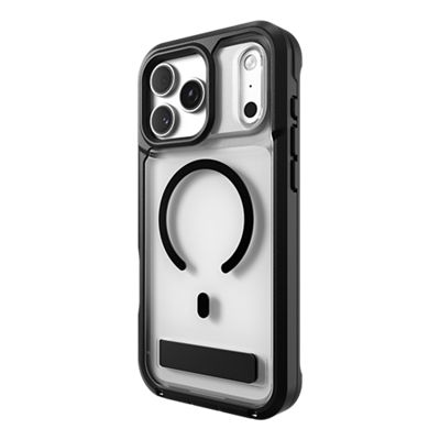 ZAGG Rainier Snap w/ Kickstand Case for iPhone 18 Pro Max/17 Pro Max - Black/Clr, right view, right view-slide-1