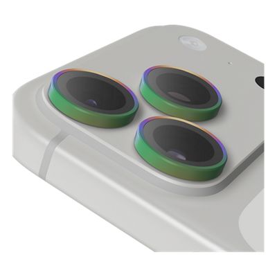 ZAGG Glass Elite Camera Lens Protector for iPhone 18 Pro/18 Pro Max - Irridescen, back view, back view-slide-2