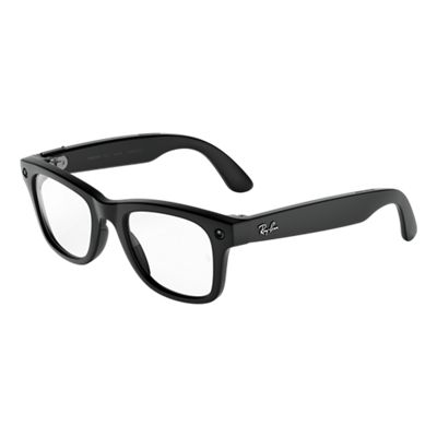 Ray-Ban Meta (Gen 3) Wayfarer Clear Lenses - Matte Black frames, back view, back view-slide-2