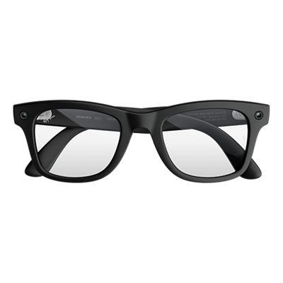 Ray-Ban Meta (Gen 3) Wayfarer Clear Lenses - Matte Black frames, front view, front view-slide-0