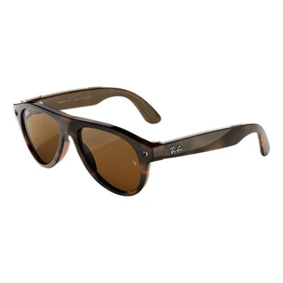 Ray-Ban Meta (Gen 3) Aviator Brown Lenses - Havana frames, back view, back view-slide-2