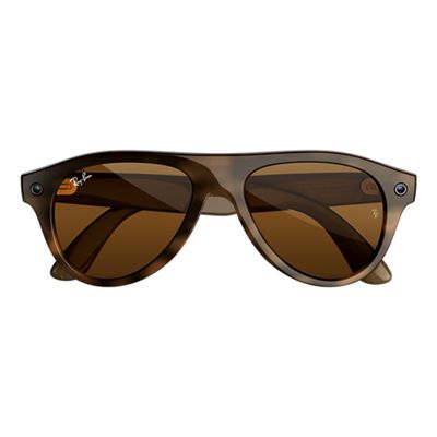 Ray-Ban Meta (Gen 3) Aviator Brown Lenses - Havana frames, front view, front view-slide-0