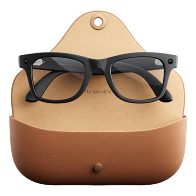 Ray-Ban Meta (Gen 3) Wayfarer Large Clear Lenses - Matte Black frames, left view, left view-slide-3