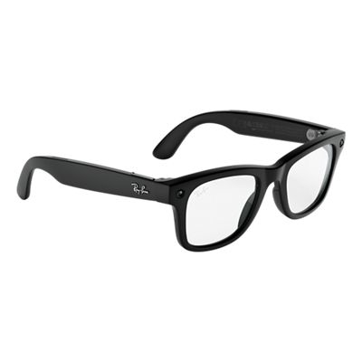 Ray-Ban Meta (Gen 3) Wayfarer Large Clear Lenses - Matte Black frames, right view, right view-slide-1
