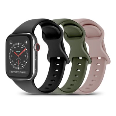 PureGear Silicone Watch Bands 3-Pack for Apple Watch, 38/40/41mm