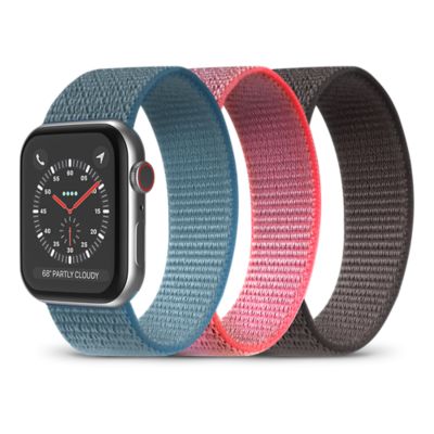 PureGear Velcro Watch Bands 3-Pack for Apple Watch, 42/44/45mm