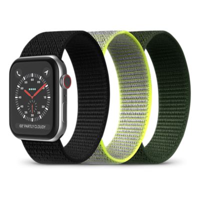 PureGear Velcro Watch Bands 3-Pack for Apple Watch, 42/44/45mm