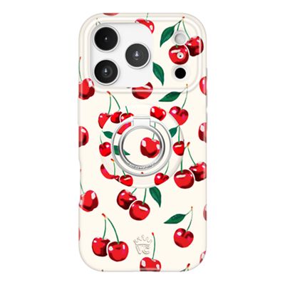 VELVET CAVIAR MagSafe Case w/ Grip for iPhone 17 Pro - Mon Cheri Cherry, front view, front view-slide-0