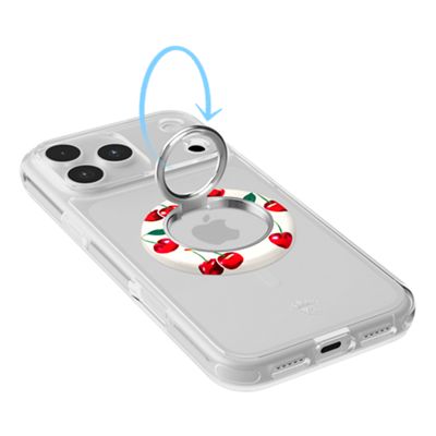 VELVET CAVIAR MagSafe Case w/ Grip for iPhone 17 Pro - Mon Cheri Cherry, left view, left view-slide-3