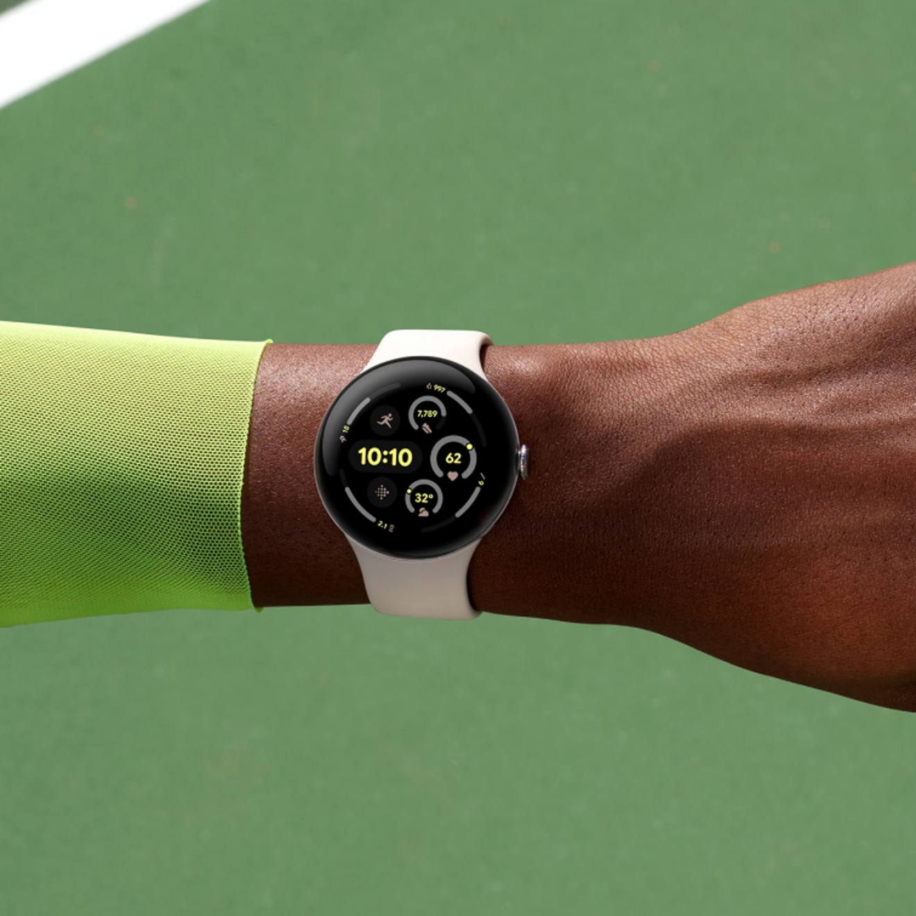 Google Pixel Watch 3 screen showing run plan.