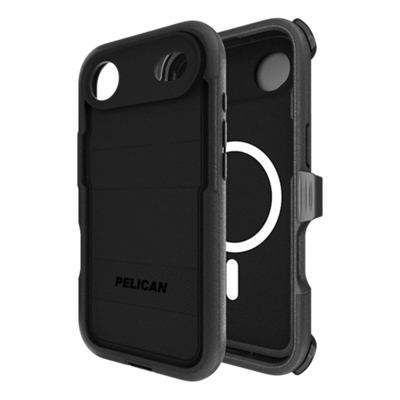 Pelican Voyager Case w/ Holster/Stand MagSafe for iPhone Air - Black-slide-0