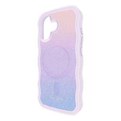 Kate Spade New York Case with MagSafe for Apple iPhone 17 - Wavy Ombre, left view, left view-slide-3