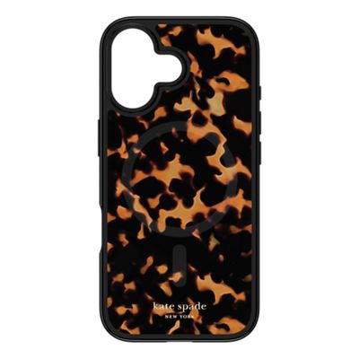 Kate Spade New York Case with MagSafe for Apple iPhone 17 Pro - Tortoise, back view, back view-slide-2