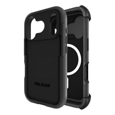 Pelican Voyager Case w/ Holster/Stand MagSafe for iPhone 17 Pro - Black-slide-0