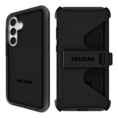Pelican Voyager Case w/ Holster/Stand Magnet for Samsung Galaxy S25 FE - Black-slide-0