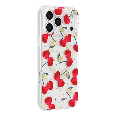 Kate Spade NY MagSafe Case for iPhone 18 Pro Max/17 Pro Max - Cherry Dot, left view, left view-slide-3