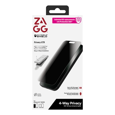 ZAGG-ZAGG Glass Elite Privacy XTR Screen Protector for iPhone 17-slide-2
