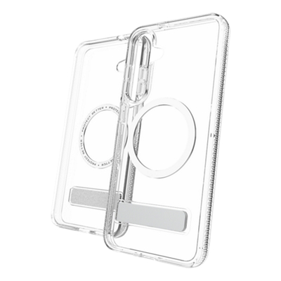 ZAGG Case Kickstand and Magnet for Samsung Galaxy S25 FE - Clear-slide-0