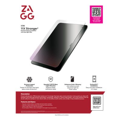 ZAGG-ZAGG XTR6 Glass Screen Protector for Apple iPad A16/10th Gen-slide-2
