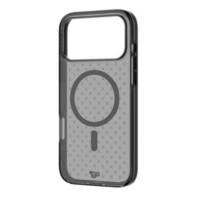 Tech21 EvoCheck Case with MagSafe for Apple iPhone 17 Pro Max - Smokey Black, left view, left view-slide-3